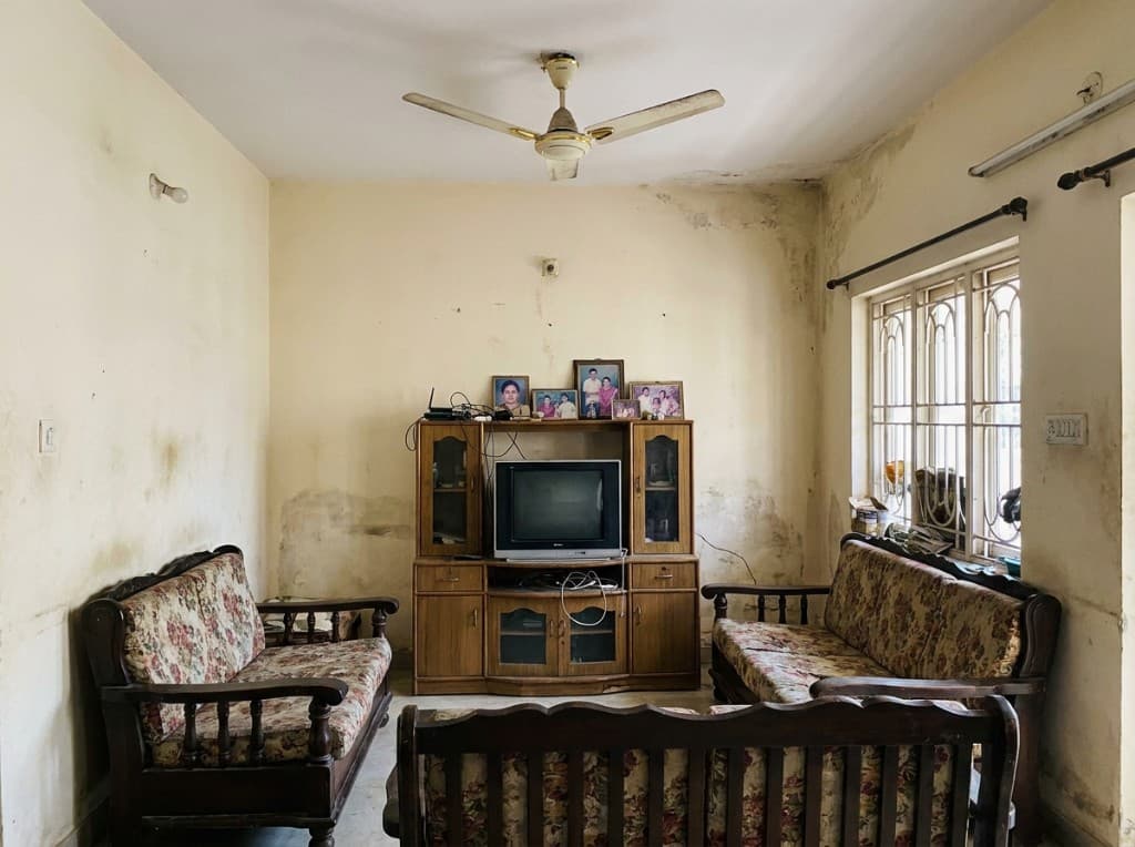 Living Room — TV Wall & Makeover before