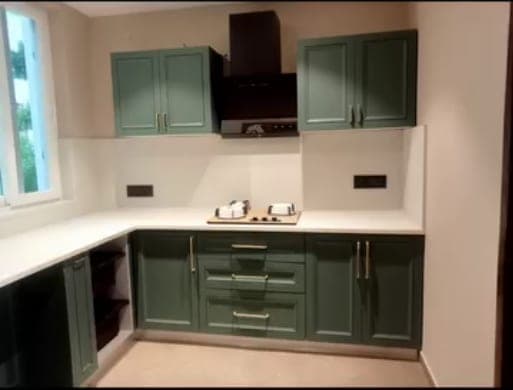 Warm luxury kitchen interior design Punjab India
