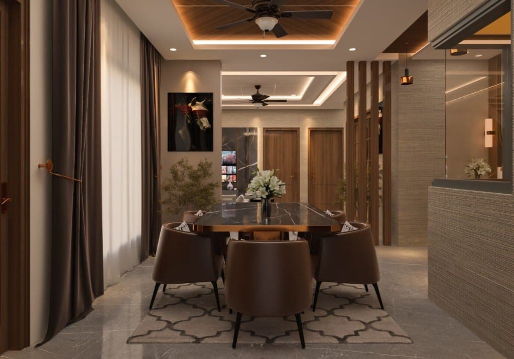 Luxury dining room interior design